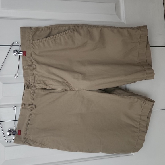 Tommy Hilfiger Shorts Mens Tommy Hilfiger Flat Front Khaki Shorts